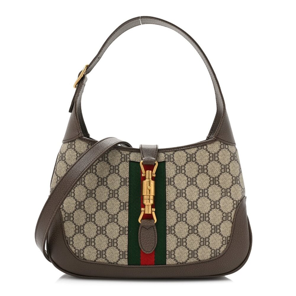 NEW GUCCI x BALENCIAGA Hobo Bag - Medium - Beige/Brown